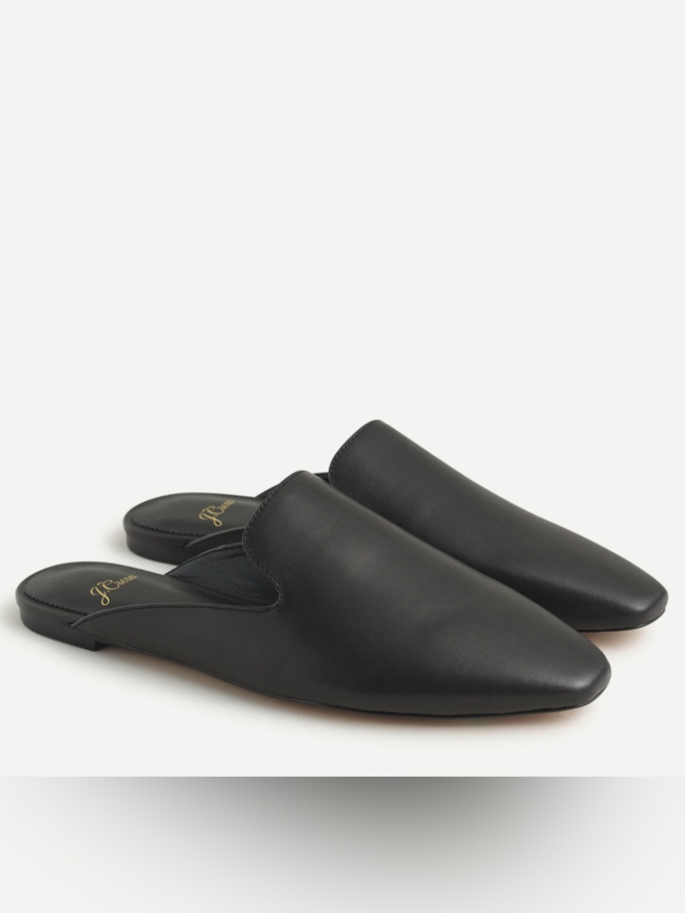 J. Crew Bennet unstructured leather mules
